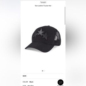 COPY - Amiri Star leather trucker hat